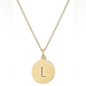 Kate Spade Mini Initial Pendant Necklace, L, NWT